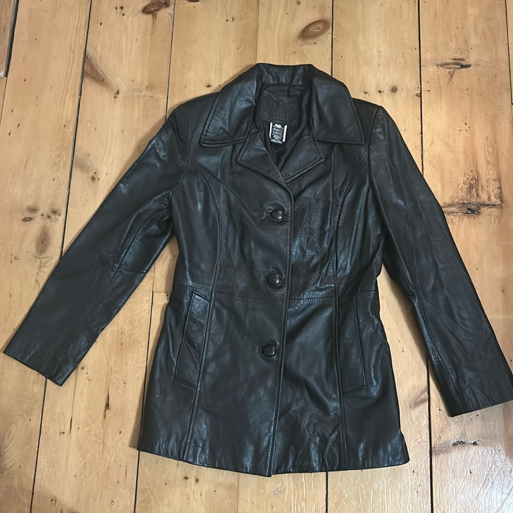 Black Leather Women's Jacket